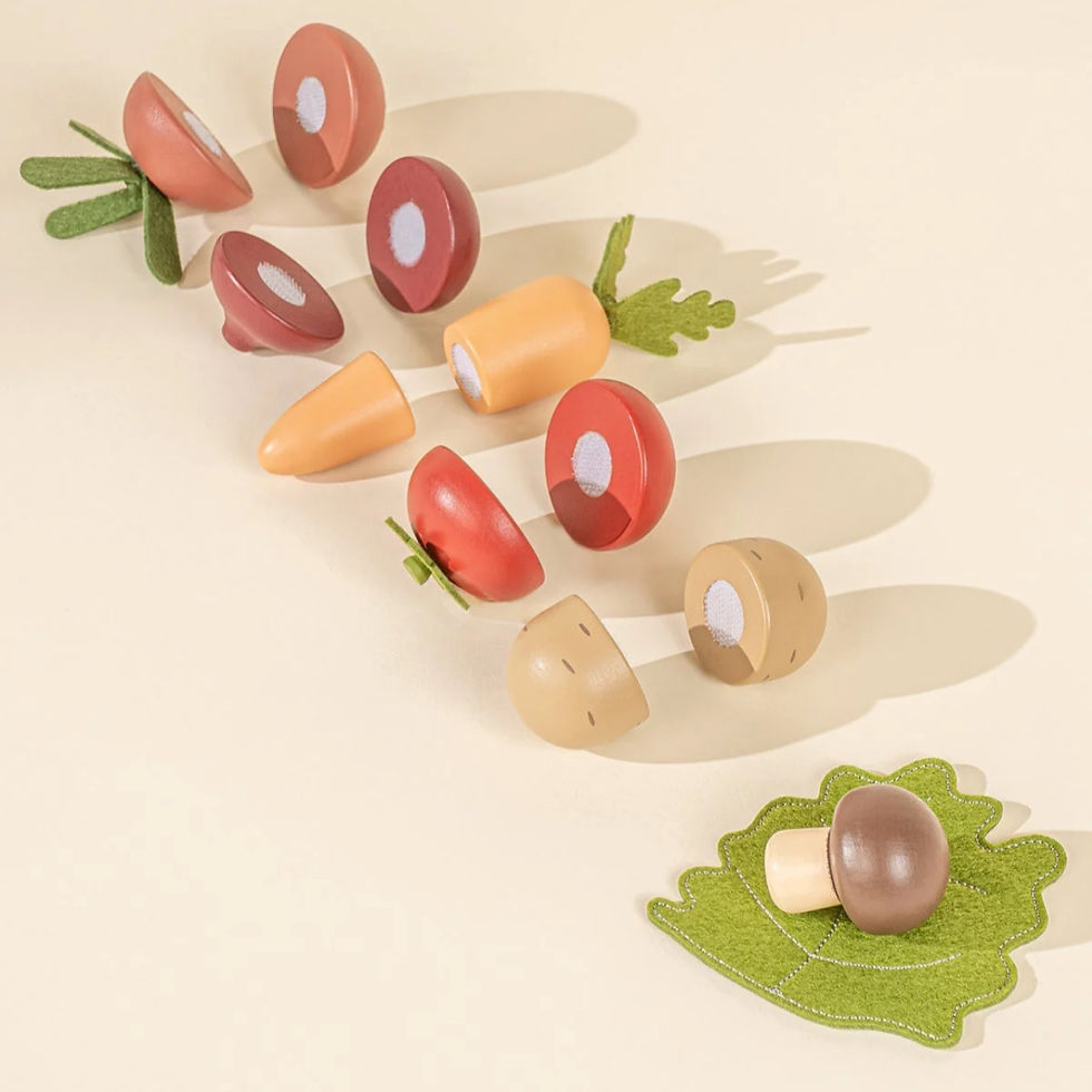 Thumbnail: Wooden Vegetables Playset 