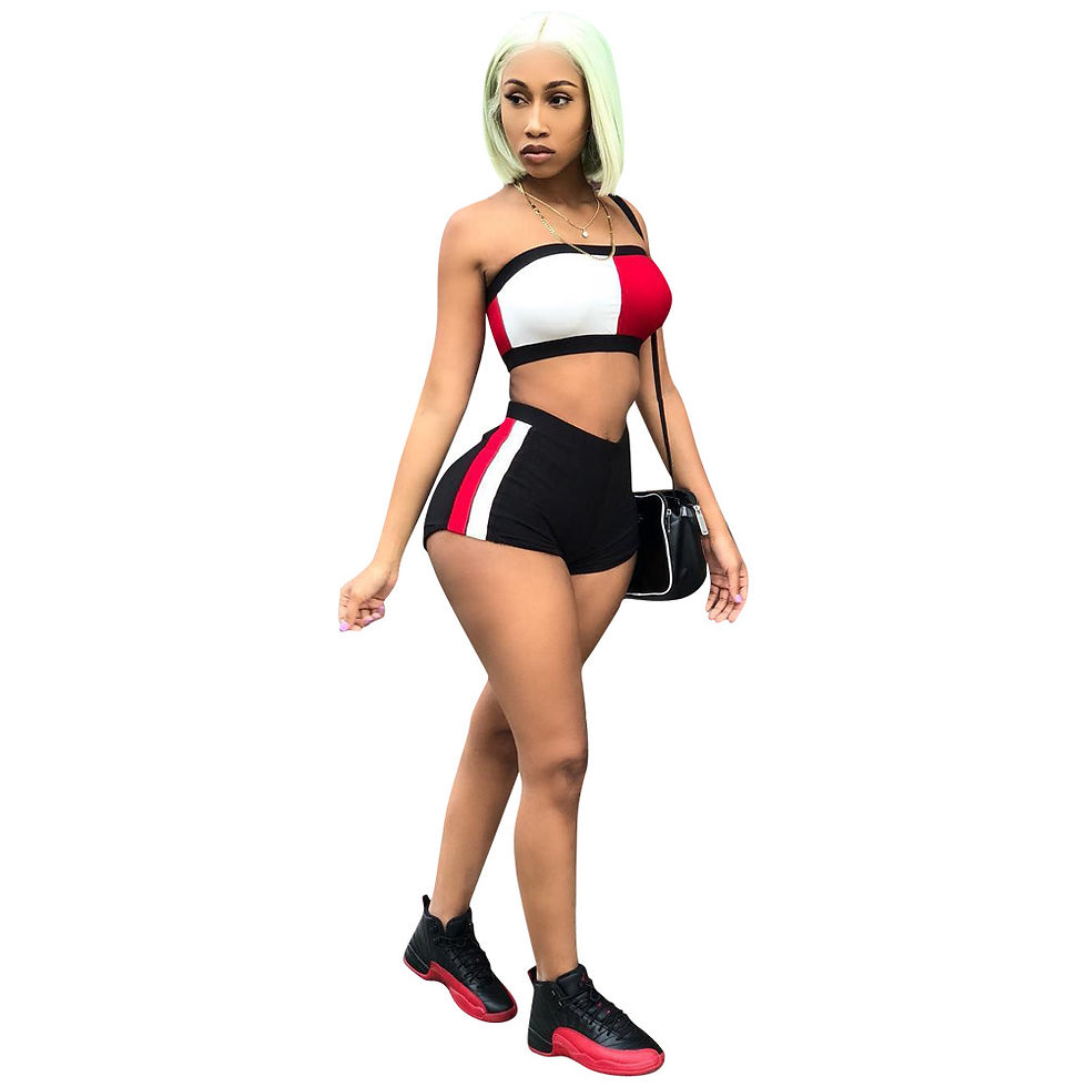 Thumbnail: 2 Piece Shorts Women Set