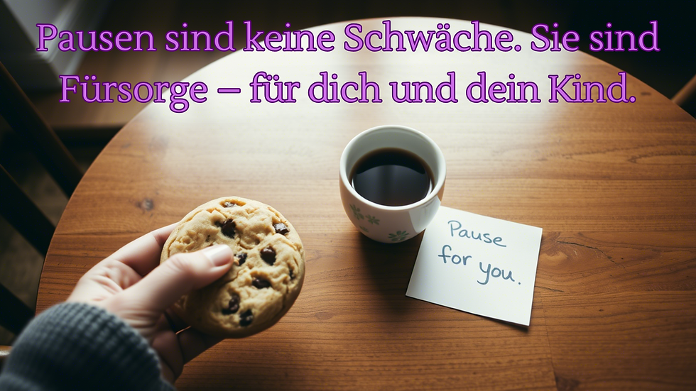 Ein kleiner Keks. Ein tiefer Atemzug. Und der stille Beweis: Du musst nicht alles schaffen, um genau richtig zu sein.