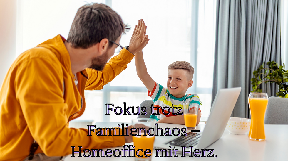 Gemeinsam stark – zwischen O-Saft, Laptop und Lächeln: So gelingt Homeoffice mit Herz.