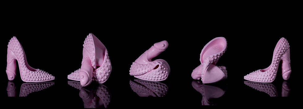 Thumbnail: Fuk-Shu II | Pierced & Studded : Silicone Shoe Sculpture