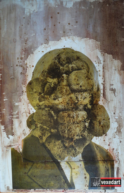 Shit Head Anders Breivik portrait made w
