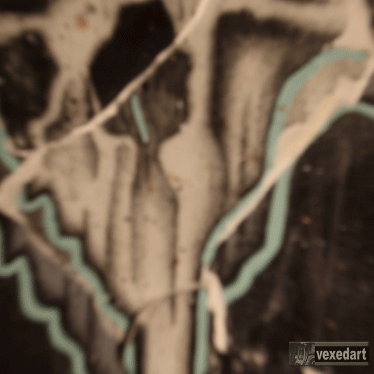 skull art | skullz | screen print art on wood