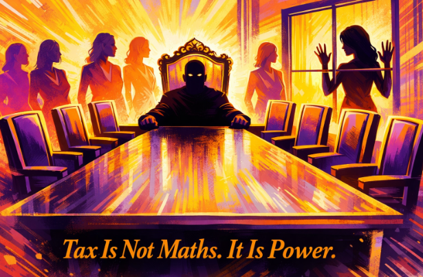Tax is not maths. It is power