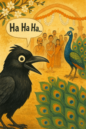 The Clever Crow in a Sea of Peacocks