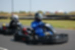 Karts on a track.