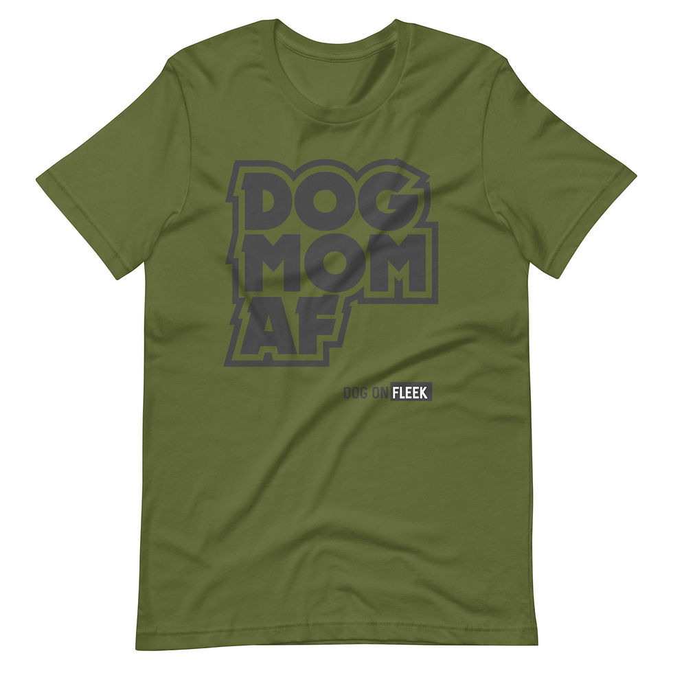 Thumbnail: Dog Mom AF: Unisex t-shirt Blk Logo 