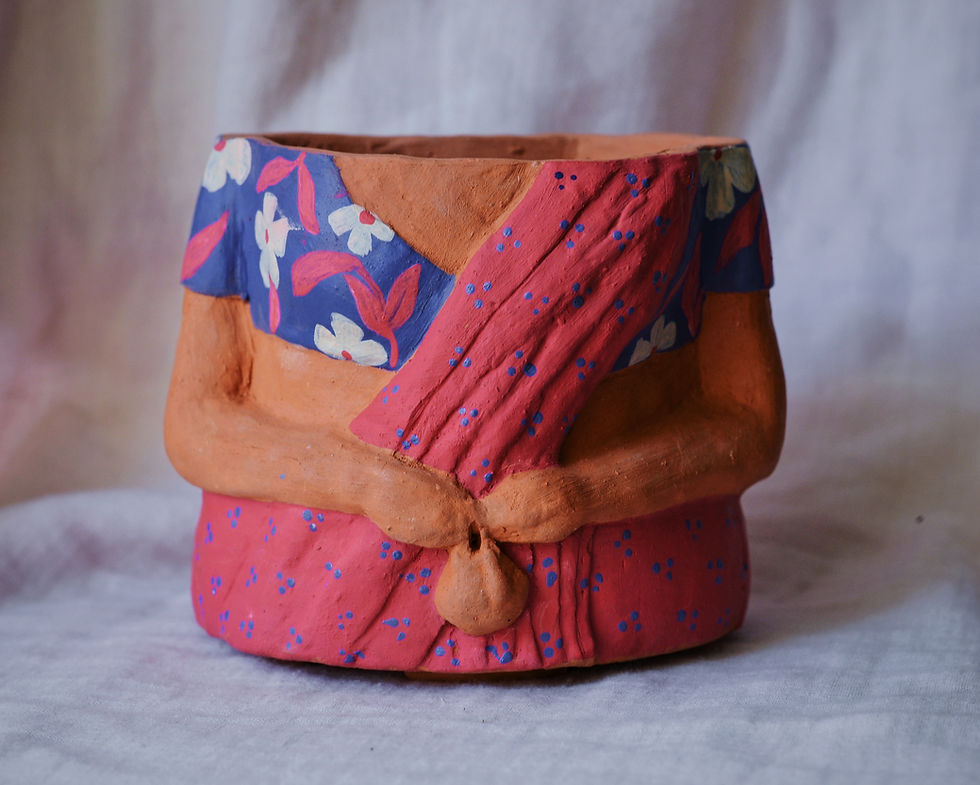 Thumbnail: Aunty Planter - Purple and Pink