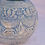 Thumbnail: Temple Architectural Carving  - Round Vase - Cobalt Wash