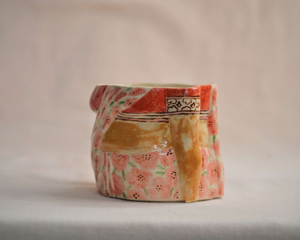 Thumbnail:  Saari Mug  - Pink, Red & White Florals 