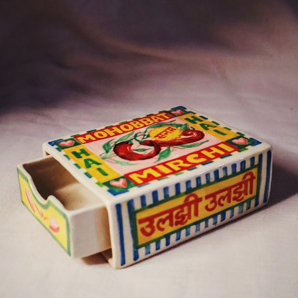 Thumbnail: Mohobbat Hai Mirchi - Matchbox Ash-tray 