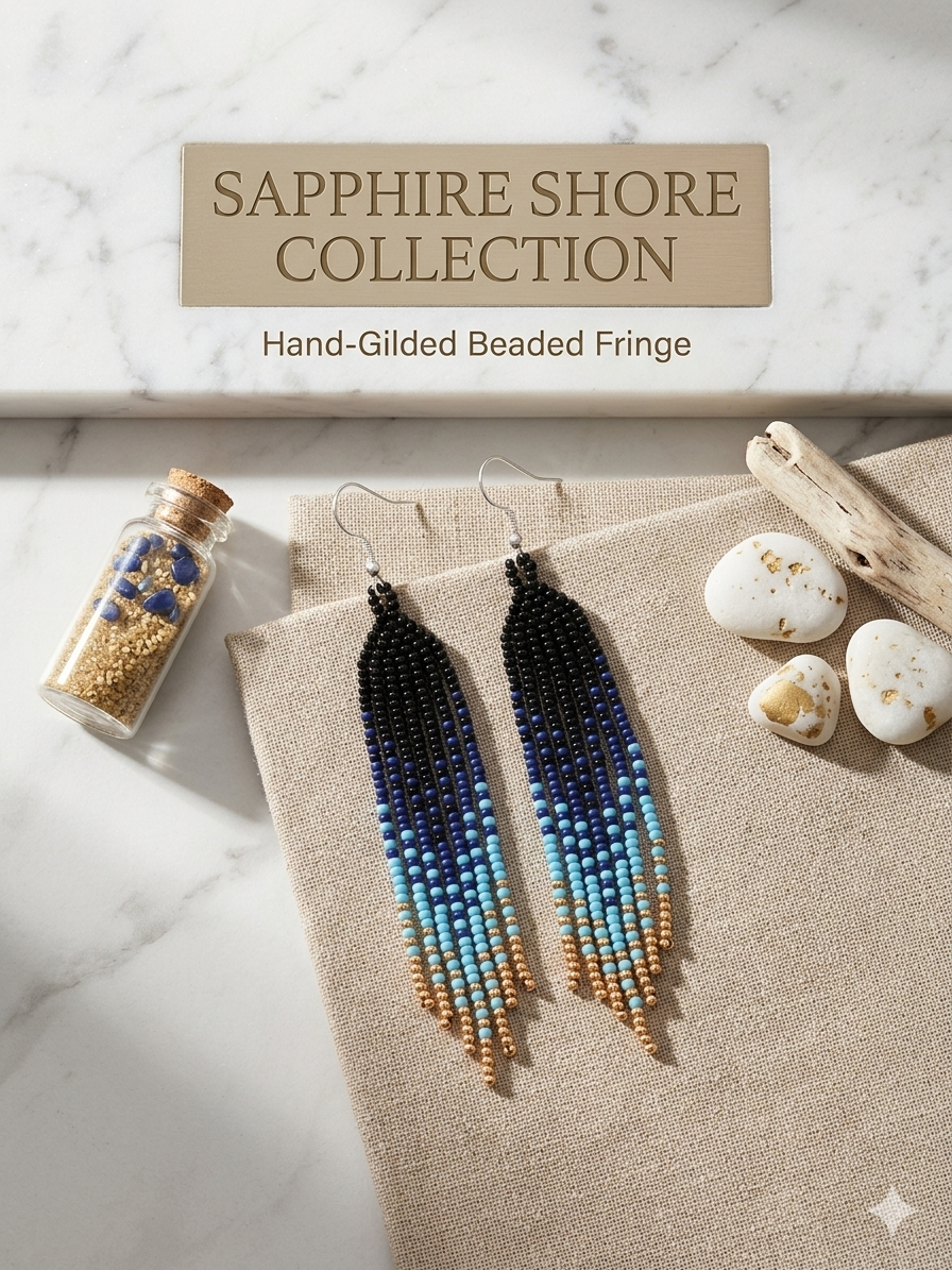 Beaded Western Fringe Earring