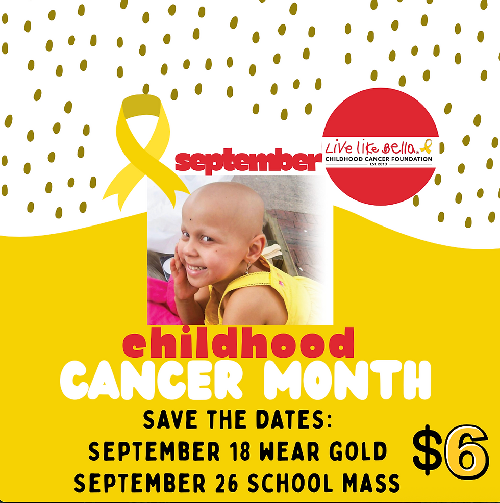 2025 Childhood Cancer Awareness Dress Down