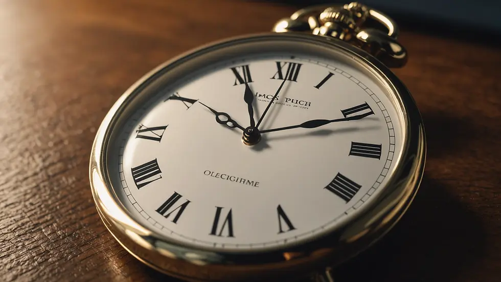 Close-up view of a clock showing late hours