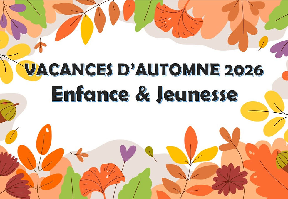 VACANCES D'AUTOMNE 2026