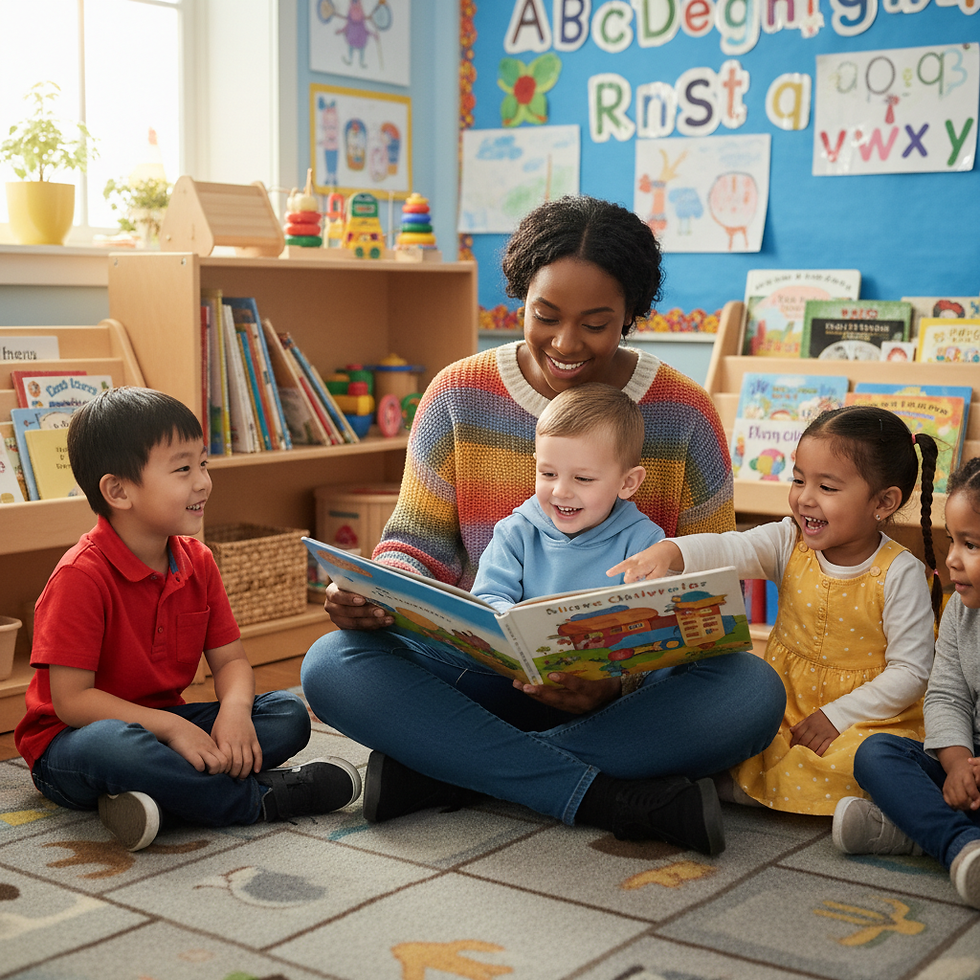 Warm and welcoming childcare staff member