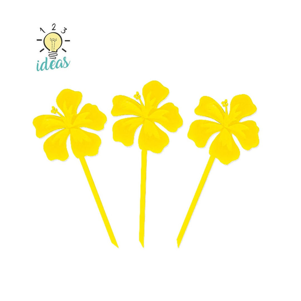 Thumbnail: Hibiscus Toppers (set of 12)