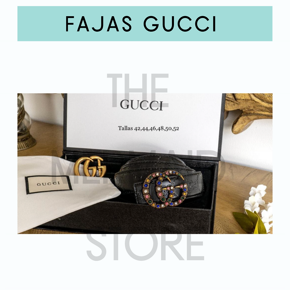 Miniatura: Fajas Gucci 2 hebillas 