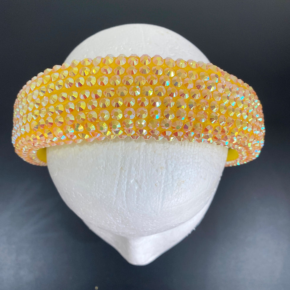 Thumbnail: H095 - Yellow Beaded Headband