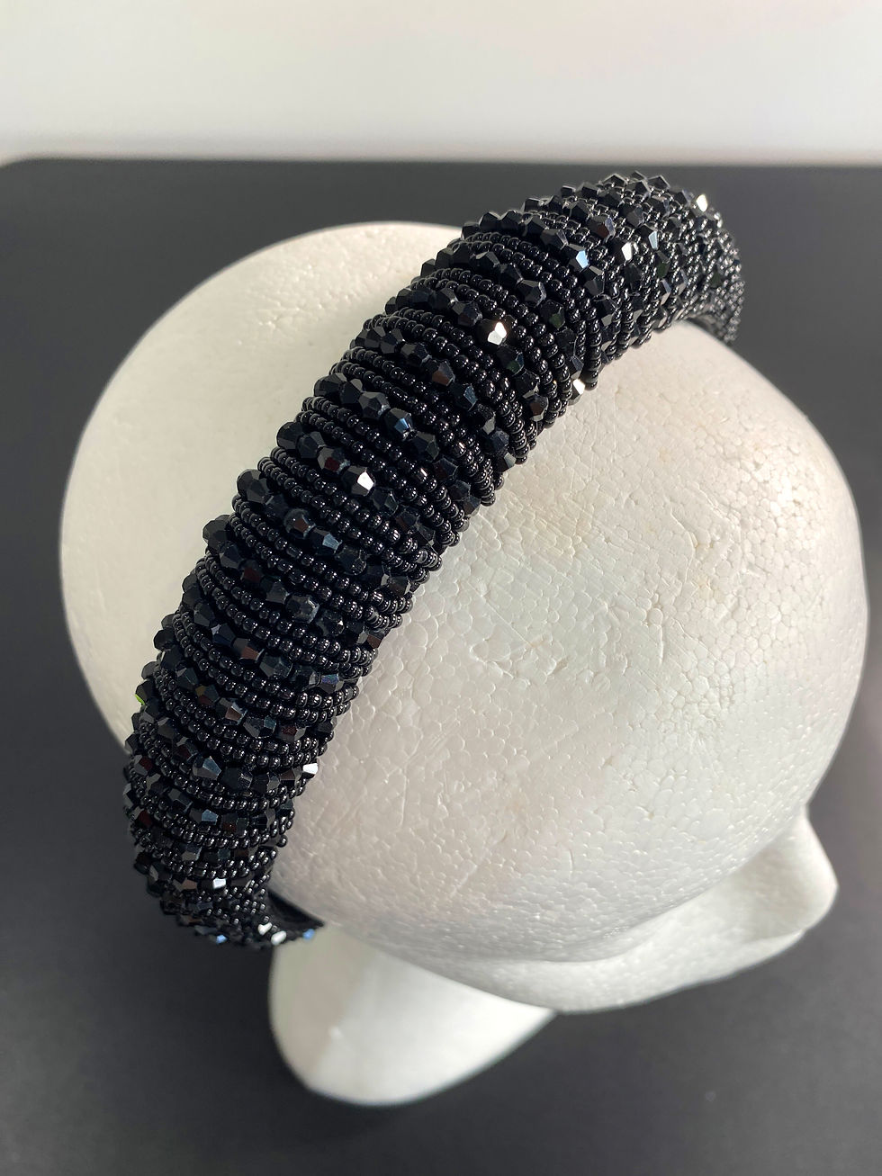 Thumbnail: H08 black diamanté headband SOLD