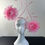 Thumbnail: F060 - Pink Feather Flower Fascinator SOLD