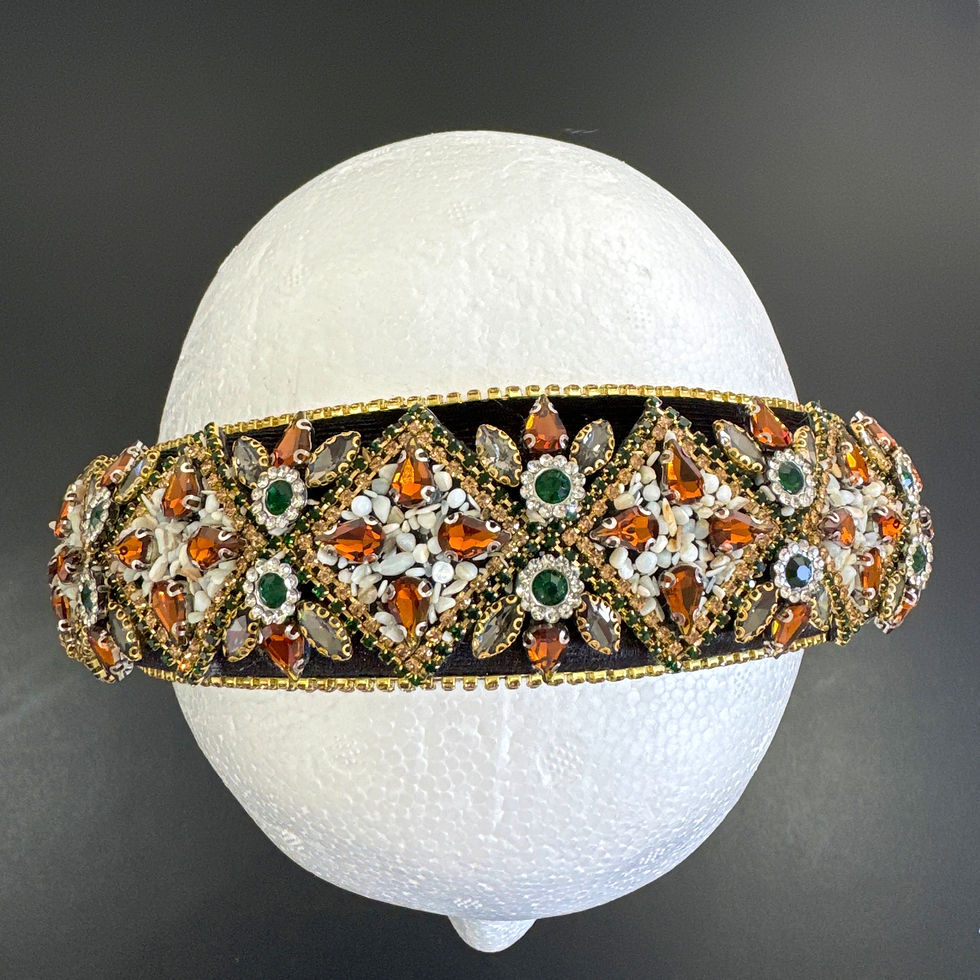 Thumbnail: H159 Gold Jeweled Hesdband 