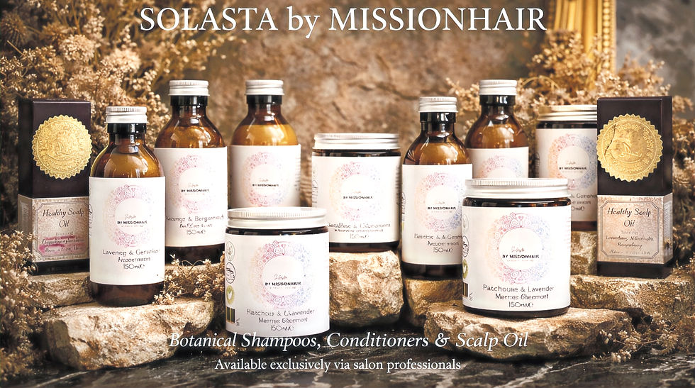 Solasta By Missionhair Scalp Care. Botanical Shampoos & Conditioners.