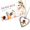 Thumbnail: Heart shaped Rose Pendant and Silver plated necklace