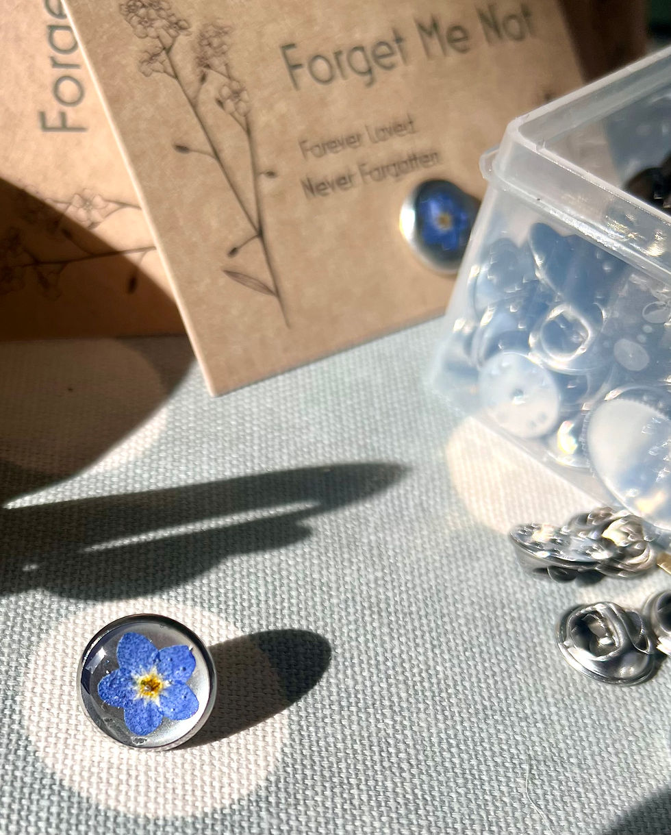 Thumbnail: Forget Me Not Memorial Pin, Funeral Favour Remembrance Gift