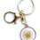Thumbnail: Daisy Flower Gold Keyring.