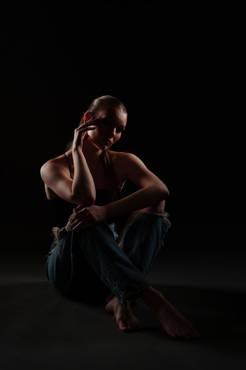 Edgy sexy photoshoot -Ariana