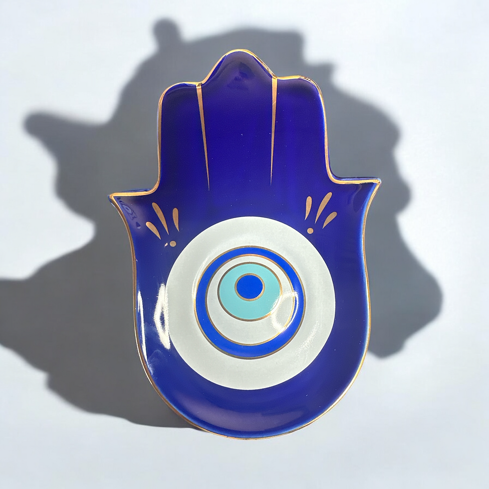 Hamsa Hand Schale Blau