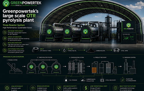 GreenPowertek Large Scale OTR Batch Pyrolysis Plant