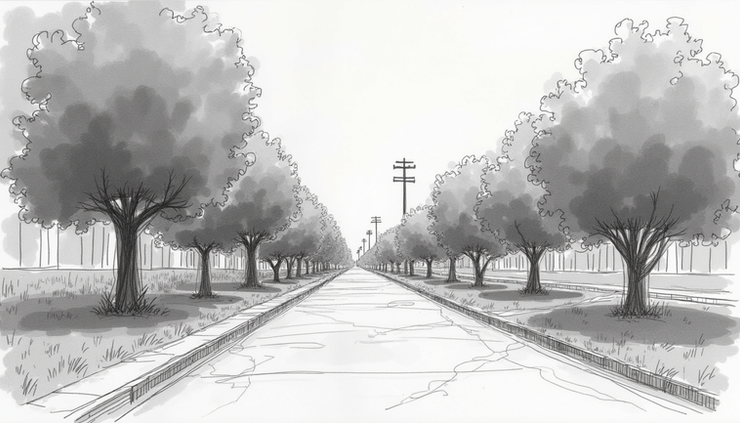Eye-level view of a storyboard sketch for an explainer video
