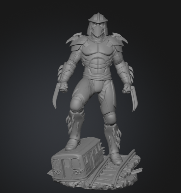 Shredder figure from 1991 TMNT on subway