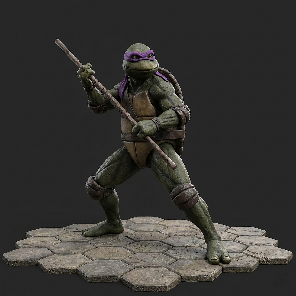 Teenage Mutant Ninja Turtle Donatello with bo staff
