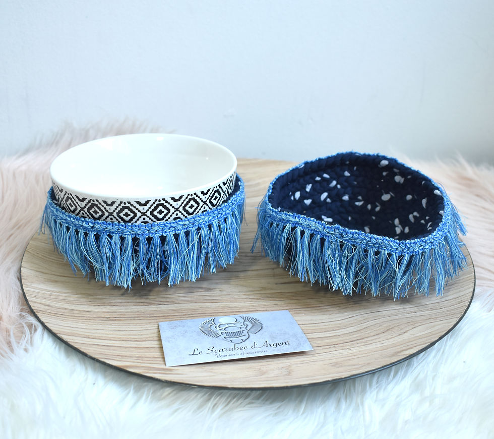 Cache bol/Coupelle"Blue"