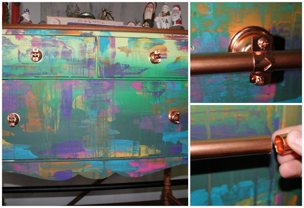 How To Make Handmade Copper Drawer Pulls Easily And Cheap Using Copper Piping