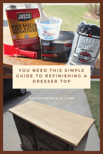 You Need This Simple Guide To Refinishing A Dresser Top