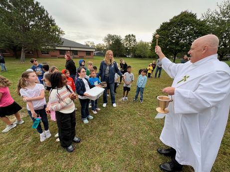 Pets Blessed at St. Mary's School in Crown Point