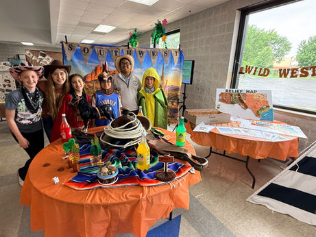 St. Mary Fifth Graders Bring the United States to Life Through Regions Project