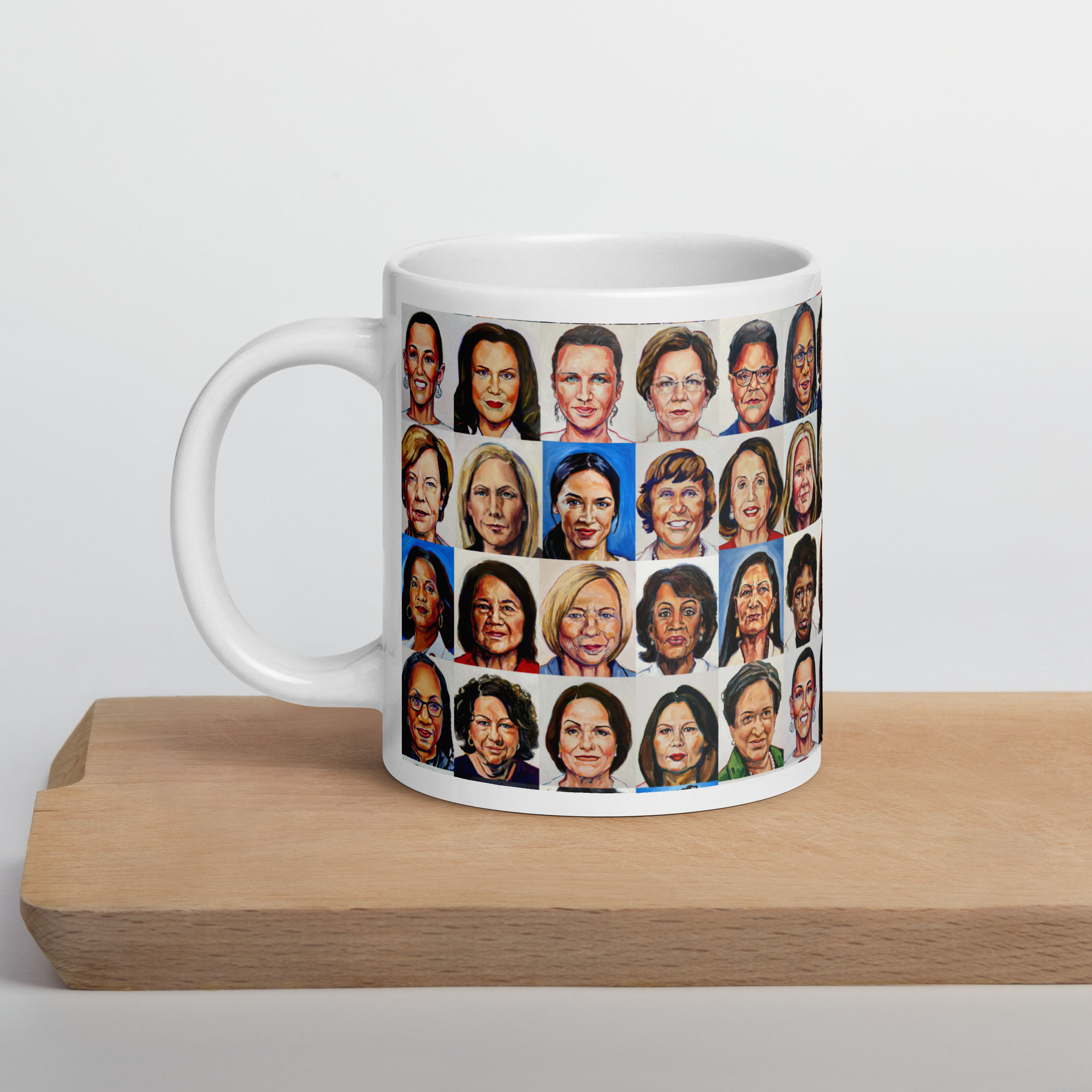 Sheroes White glossy mug