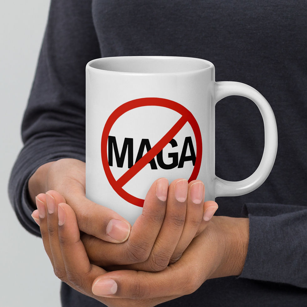 ANTIFA White glossy mug