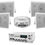 Miniatura: Kit Amplificador Bluetooth 300w 4 Bafles Ambiental 6.5 By Steelpro 