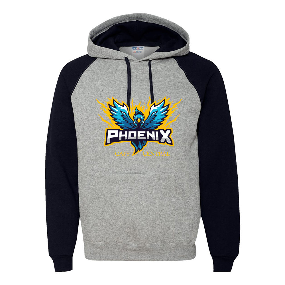 JERZEES - Nublend® Colorblocked Raglan Hooded Sweatshirt - PH