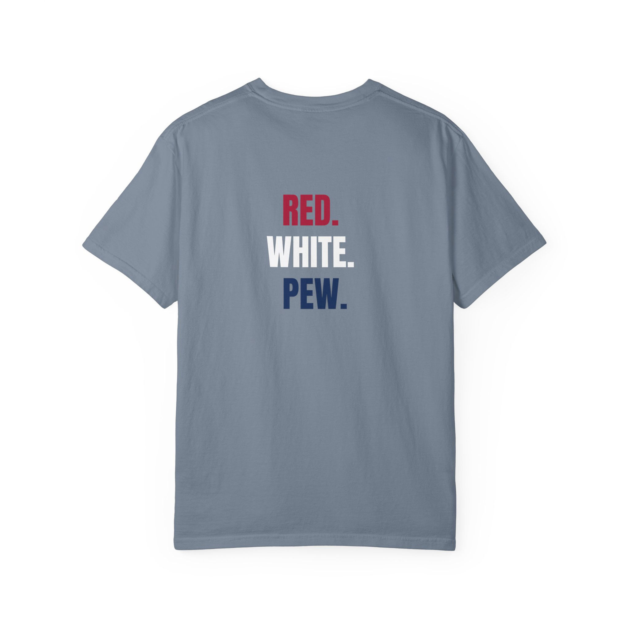 Red. White. Pew. Patriotic T-Shirt | Alpha Ridge Training Patriotic Collection