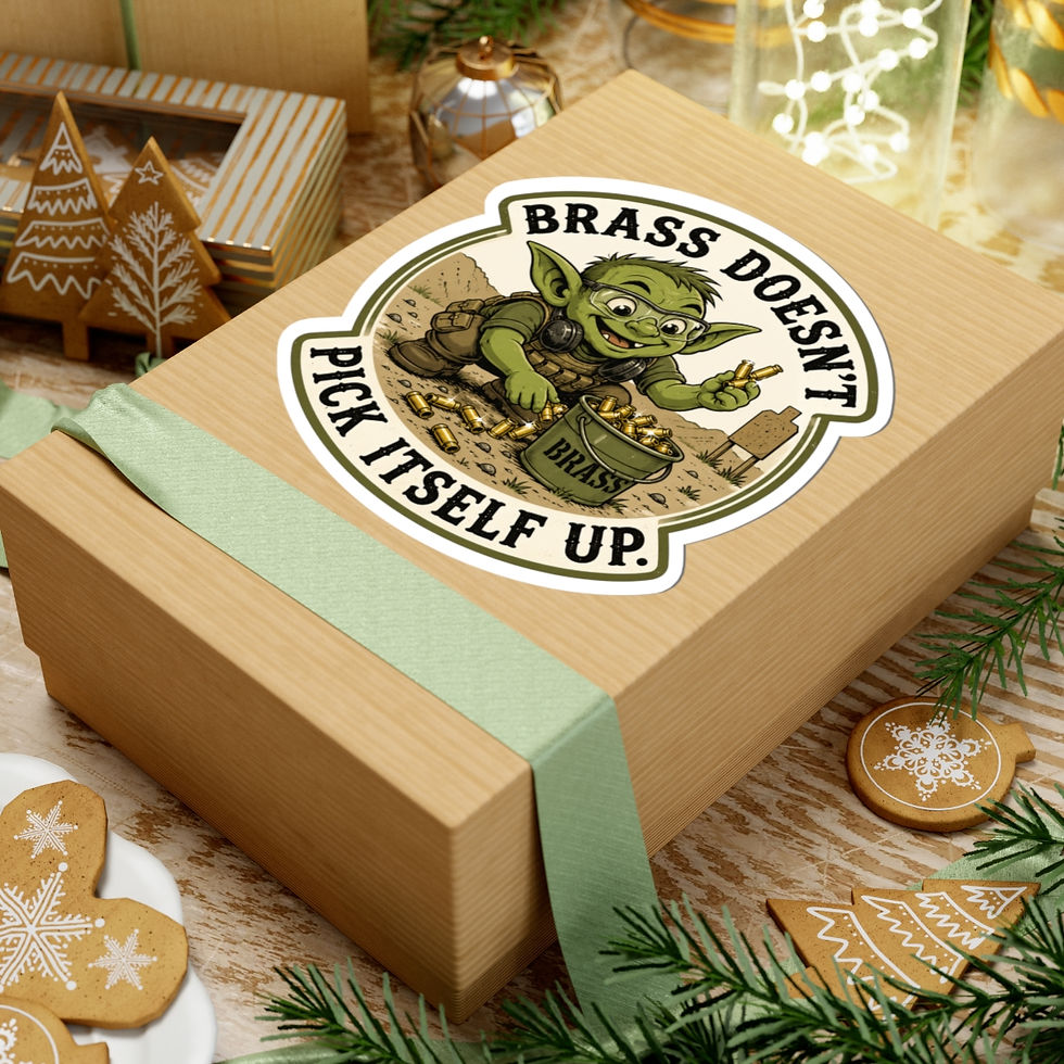 Thumbnail: Brass Doesn't Pick Itself Up Sticker | Kiss-Cut Sticker