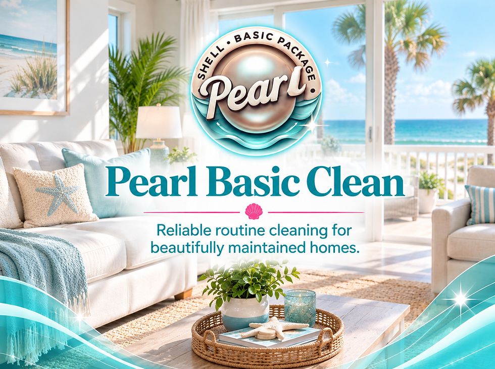 Pearl Basic Clean Coastal Living Room