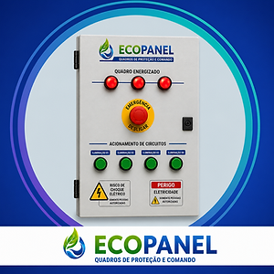 Quadro elétrico personalizado para infraestrutura e automação.
