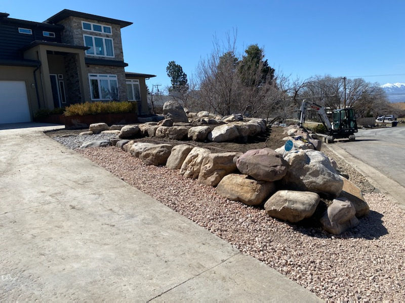 Terraced Retaining Wall
